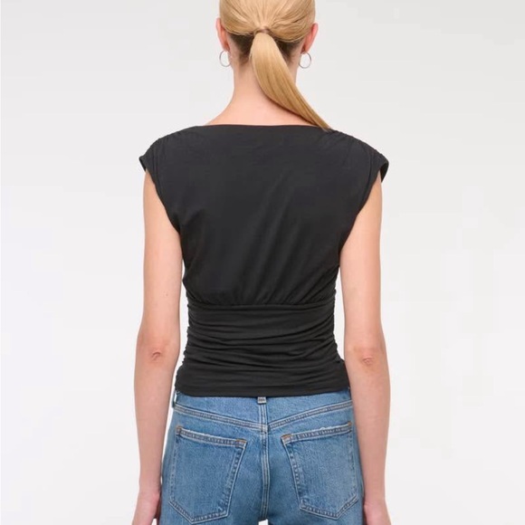 A&F V-Neck Ruched Top - Picture 2 of 2